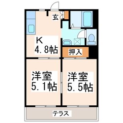 モンパルク尾ノ上の物件間取画像